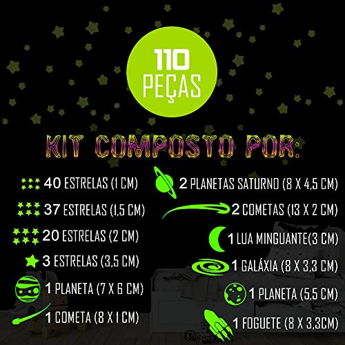 Adesivo que Brilha no Escuro - Frete Grátis