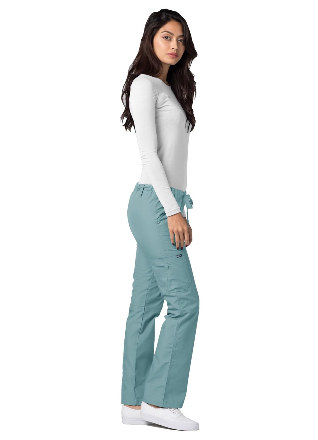 Adar Universal Divise Sanitarie Donna - Pantaloni a Gamba Dritta con Cordoncino per Camice