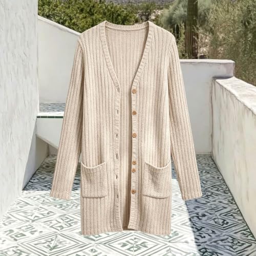 Girls Long Cardigan Kids Lightweight Button down Knit Sweater with Pockets - image 3