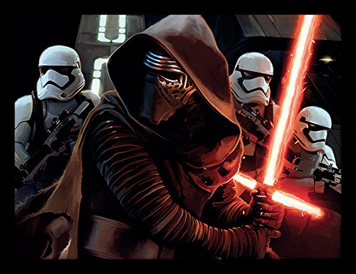 Star Wars Episode VII (Kylo Ren and Stormtroopers) 30x40 cm Framed