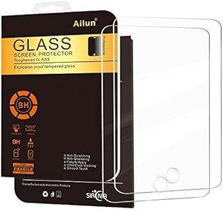 Ailun Screen Protector for iPad Mini 1 2 3 Tempered Glass 9H Hardness 2Pack Compatible with Apple iPad Mini 1 2 3 Ultra Clear 2.5D Edge Anti Scratch Case Friendly