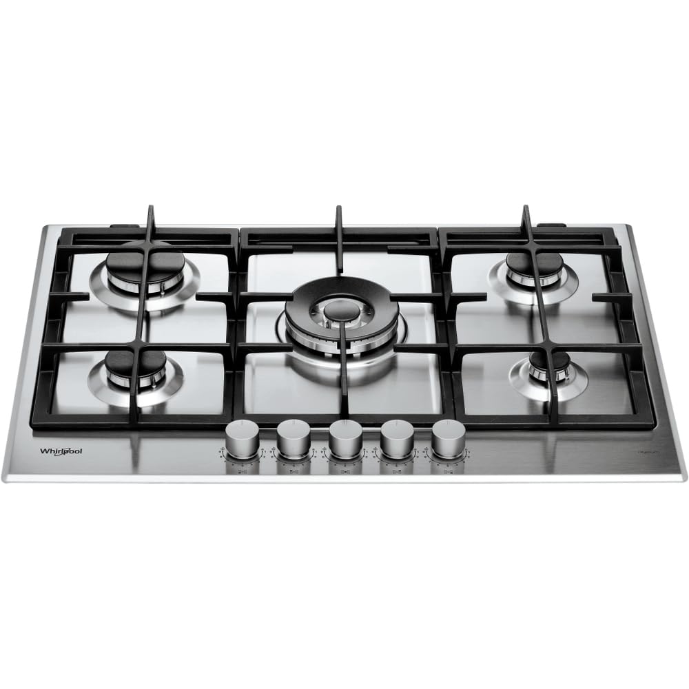 Whirlpool GMAL 7522/IXL - Piano cottura a gas 5 fuochi da 75 cm Inox
