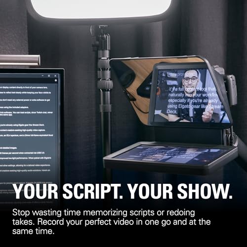 Elgato Prompter, Teleprompter with Built-in Screen, 1080p Full HD Effective Video Resolution - image 5