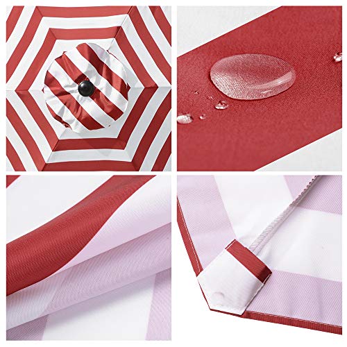 Yescom 9 Ft Patio Umbrella Replacement Canopy Market Table Top Sunshade Cover Garden #TOP7