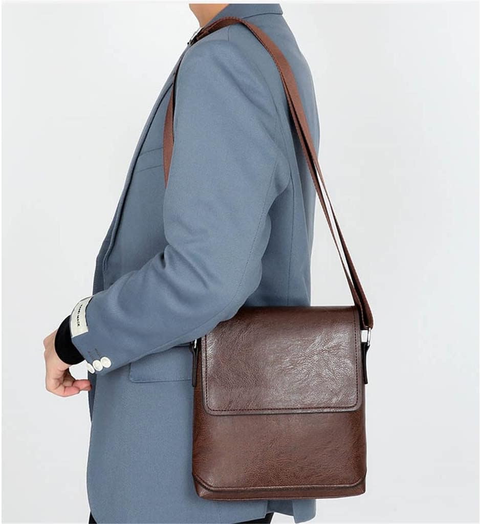 Men Genuine Leather Messenger Bag Vintage Male High Capacity Crossbody Bag Men's Travel Tablet Shoulder Bag Handbag New