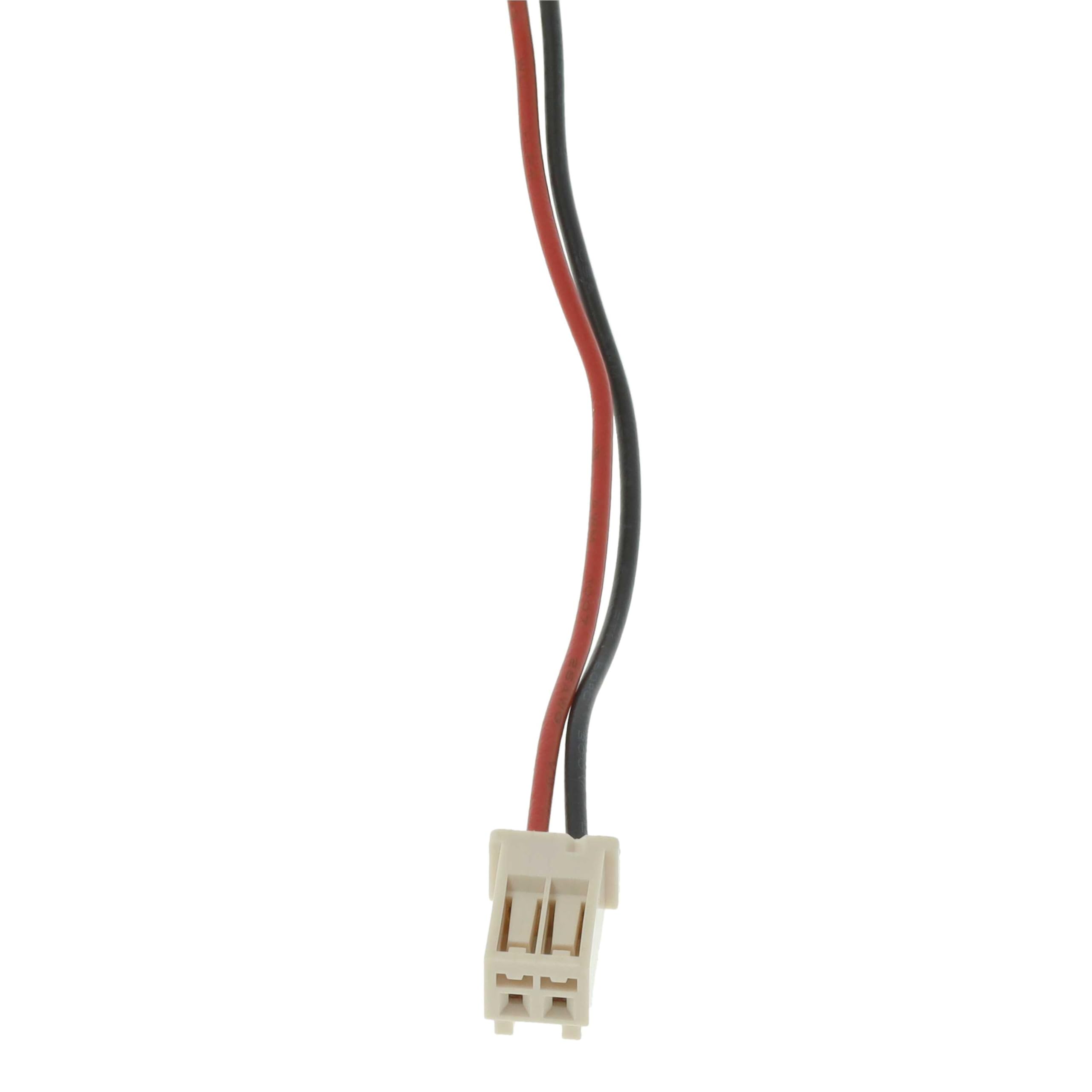 vhbw 2 x akumulator zamienny do okien dachowych Velux 946930, 946933 do rolet dachowych (2500 mAh, 10,8 V, NiMH, z kablem)