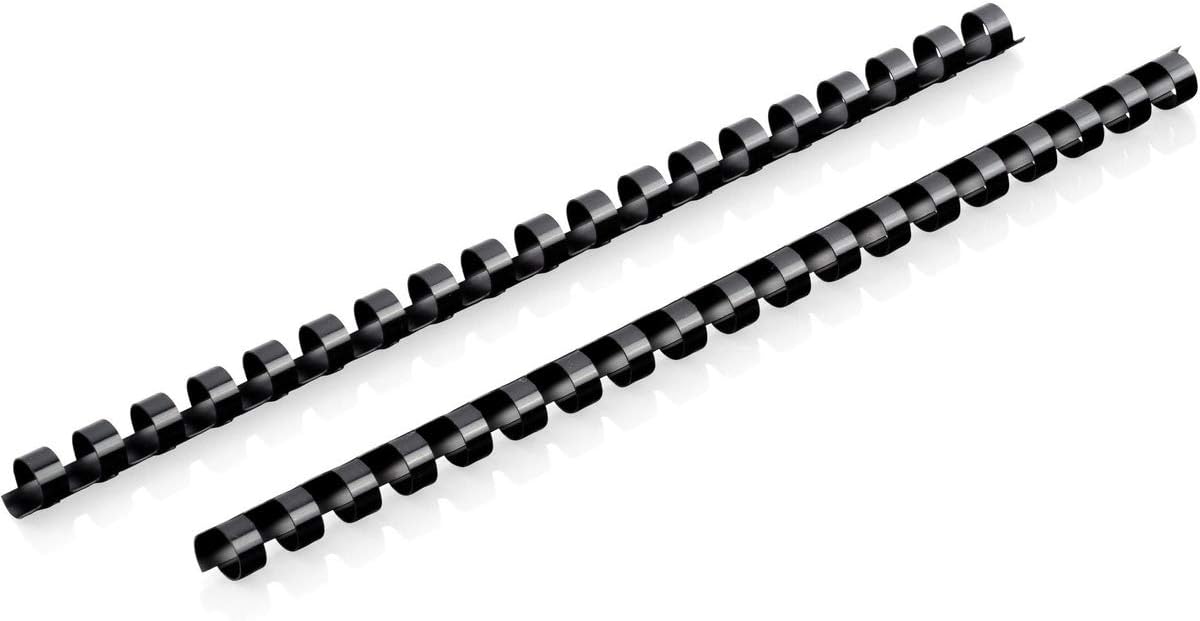 Mead CombBind Binding Spines/Spirals/Coils/Combs, 7/16", 70 Sheet Capacity, Black, 125 Pack (4000133)