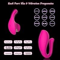 Vista 4 de Vibrador de aplicación y control remoto, vibrador portátil, teléfonos inteligentes Healexcer, motores duales, juguetes sexuales para adultos