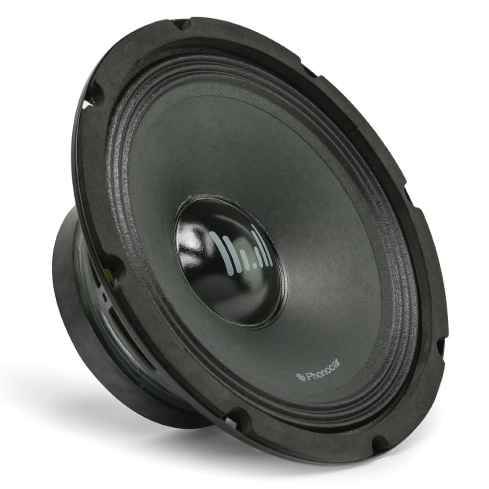 Kit Altoparlante Woofer Pyle PLG81 Da 20 Cm 8″ – 200W RMS, 400W Max, 4 Ohm, Sospensione In Gomma, Per Auto (1 Pezzo)