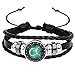 Produktbild DTWAWA 12 Konstellation Charme Armband Multi Strang Geflochtene PU Leder Sternzeichen Armreif Schmuck