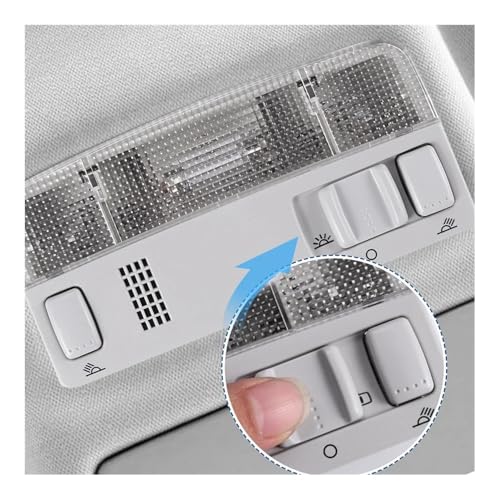 Plafonera luz de lectura interior con botones independientes para Passat B5 3