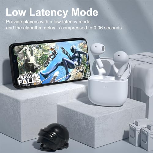 Bluetooth Headphones (3rd Generation) In-Ear Wireless Headphones for Phone, 2024 HiFi Stereo Noise Canceling Earbuds,24H Playtime with Charging Case,IPX7 Waterproof Earbuds for Computer/Android,White by Electronic Arts - Image 8