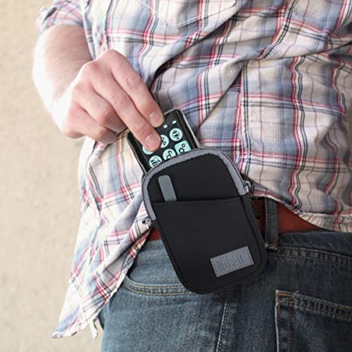 Usa Gear Mp3 Player Case Compatible With Ipod Classic, Timmkoo, Aiworth, And More - Mp3 Player Bag With Protective Neoprene Design, Removable Wrist Strap, Belt Loop, And Accessory Pocket (Black) #TOP3