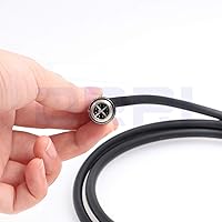 Vista 3 de DRRI Cable Ethernet M12 X-Coded de 8 polos a RJ45 para aplicaciones de red industrial de cámaras Cognex 262 (3M)