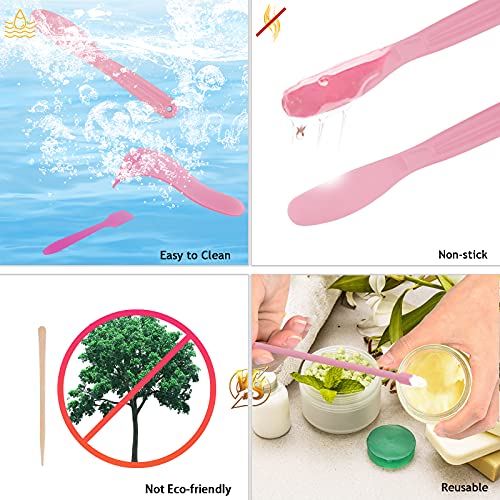 Tcjj 16Pcs Silicone Wax Spatulas For Beauty Reusable Wax Sticks Hair Removal Waxing Applicators Large Small Area Scraper For Body Waxing #TOP6
