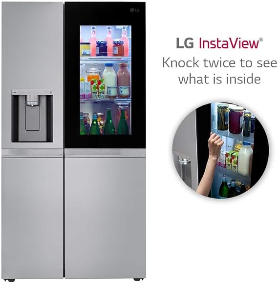 27 cu. ft. Side by Side Smart Refrigerator w/InstaView and Craft Ice in PrintProof Stainless Steel