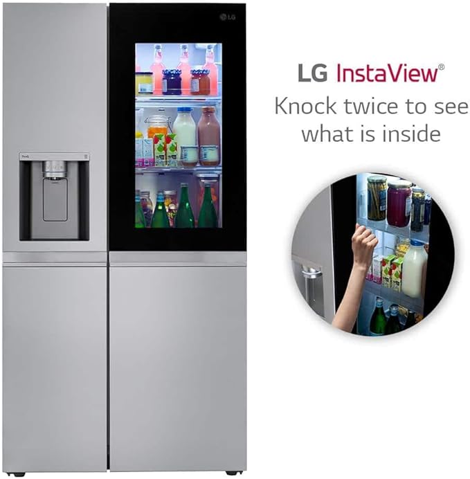 27 cu. ft. Side by Side Smart Refrigerator w/InstaView and Craft Ice in PrintProof Stainless Steel on Fridge.com