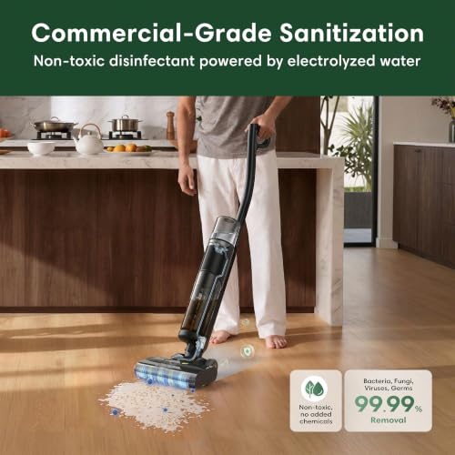 Image of Roomba Electro 5in1 Disinfecting Hard Floor Cleaner, Vacuum, Mop & Sanitize in One Pass, Cordless, Non-Toxic, Kills Germs & Bacteria, Continuous Self-Sanitizing Roller Mop, Heated Self-Cleaning Dock
