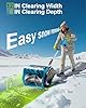 DEGGE Electric Cordless Snow Shovel, 2X 3.0Ah/ 21V/ 12-Inch Battery Snow Blower with Directional Plate & Adjustable Front Handle, Snow Removal for Driveway Sidewalk, Steps, Patio (Charger Included) #2