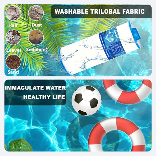 Telakeni 2 Pack 4CH-949 Spa Hot Tub Filter Compatible with Pleatco PWW50L, Unicel 4CH-949, Filbur FC-0172, SD-01143, 817-4050,AK-90091 Rising Dragon 50, Waterway Teleweir 50 sqft. by Telakeni - Image 7