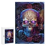 Puzzles pour Adolescents Skull Machine Neu Puzzles pour Adultes, Jouets Anti-Stress, Difficile, Cadeau d'anniversaire, Cadeaux, 300 PCS