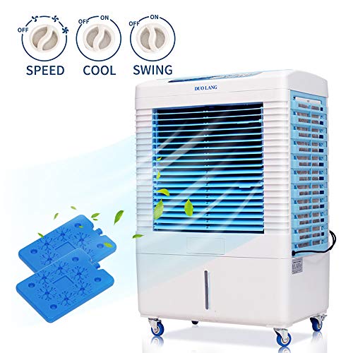 DUOLANG 2647 CFM Indoor Outdoor Evaporative Air Cooler - 3 Modes/Speeds Portable Air