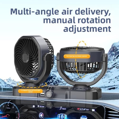 Ventilateur de tableau de bord double 5V 12V 24V robuste