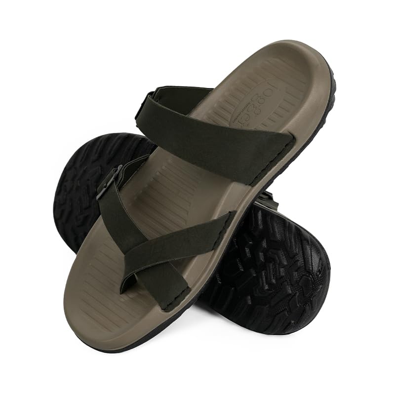 Image of Jogger Super Soft 52118 Men's Sandals | Double Strap Buckle Design | Low-Density Cushioned Footbed | Water-Resistant Comfortable Footwear for Daily Wear