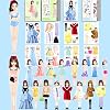 Magnetic Dress Up Dolls, Magnetic Doll Dress Up Kits Magnetic Paper Dolls Pretend Play Set for Girls Ages 4 Years and Up Kids Travel Activities Road Trip Car Ride Interactive Learning Imagine Gift