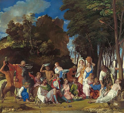 Affiche Le Festin des Dieux impression sur toile salon 60x90cm