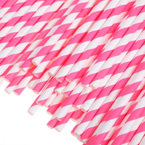 DOITOOL 100 papel rayado pitillos rígidos rosa miniatura 3