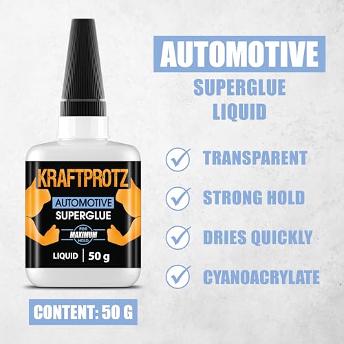 Automotive Super Glue Liquid 1.76 oz XXL – for Cracks in Trim, Panels, Headlights & Clips – Fast-Drying, Oil & Heat Resistant Bond for Cars, Motorcycles & RVs – Thin Cyanoacrylate - Image 4