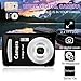Camera for Photography, Digital Camera, Mini Vlogging Camera with Anti-Shake, 2.4 Inch LCD Screen, 4x Digital Zoom, Continuous Shooting, Professional Video Camera, Cool Stuff Travel Essensials (Black)