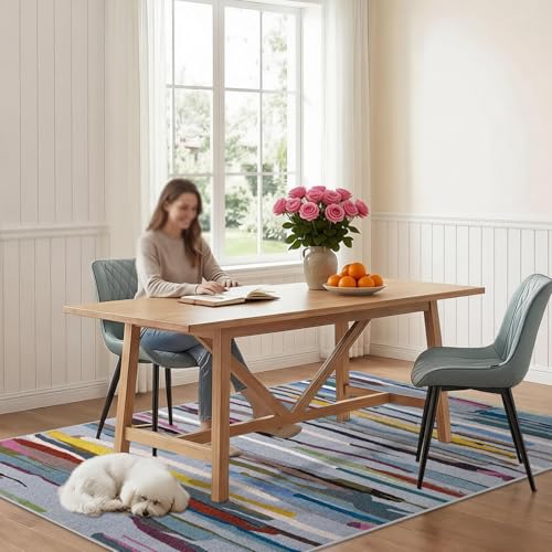 Tapis de sol géométrique abstrait pour intérieur moderne