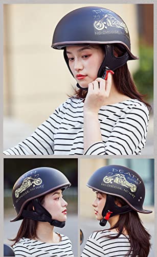 Casque Moto Léger EBAYIN avec Attache Rapide Quick Release Jet Bol - 8