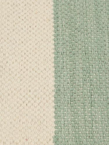 RugVista Cotton stripe, Dywan, Kilimy, 80 x 250 cm, Prostokąt, Niski, Pokój dzienny, Jadalnia, Sypialnia, Kuchnia, Korytarz, Czyścić wyłącznie chemicznie, Certyfikat Care & Fair, Mint