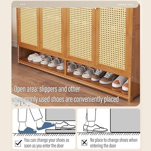 Étagère à chaussures en bambou pour optimiser les petits espaces - 3