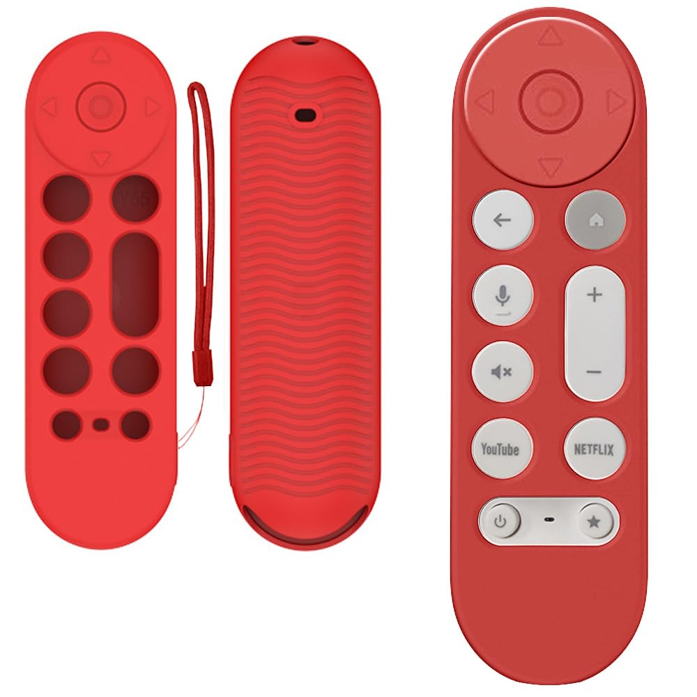 Pokrowiec na pilota do Google TV Streamer 4K 2024 Voice Remote, antypoślizgowy silikonowy pokrowiec ochronny, osłona pilota zdalnego sterowania do akcesoriów telewizyjnych