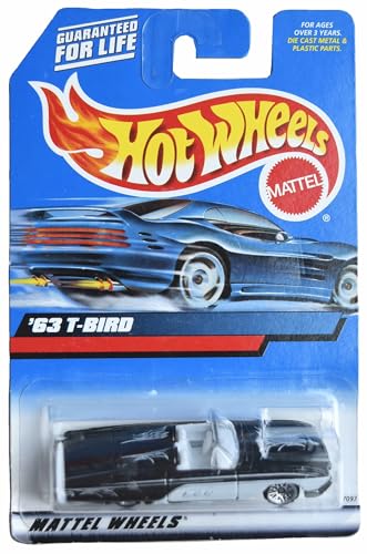 Hot Wheels '63 T-Bird, Black/Silver miniatura 1