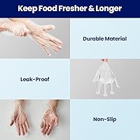 Vista 6 de CLEANWRAP Guantes desechables (corto/largo) - LDPE, BPA FREE