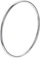 LinnaLove Fashion Shiny Thin Round Stainless Steel Bangle Bracelets for Women (1/3/5/8 Set)