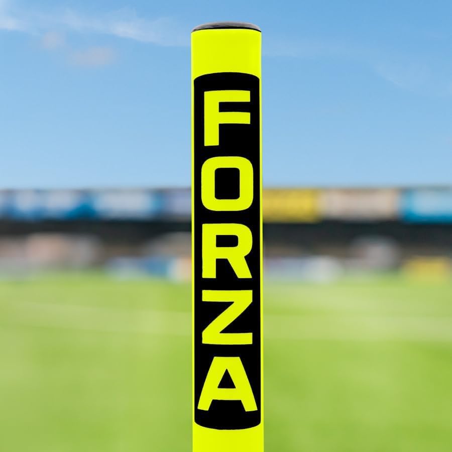 FORZA Piquets de Slalom Ajustables | Pack de 8 Poteaux Réglables pour l’Entraînement de Vitesse et d’Agilité | Football, Rugby et Autres Sports | Plusieurs Couleurs