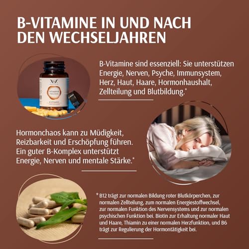 XbyX Vitamin B Freunde | Vitamin B Komplex hochdosiert mit 3 Kofaktoren | 8 B Vitamine für Energie & Nerven | Veganes Nahrungsergänzungsmittel für Stoffwechsel & Immunsystem | 36,4g/ 60 Portionen