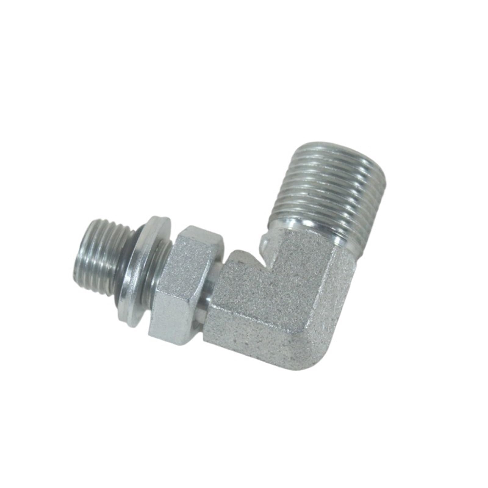 mXCDtRptJ Forklift side-shift cylinder joint side-shift right-angle joint 13mm/18mm Suitable