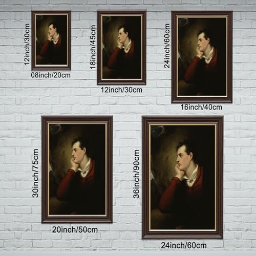 Poster Lord Byron impression sur toile déco murale format 20x30 cm - 2