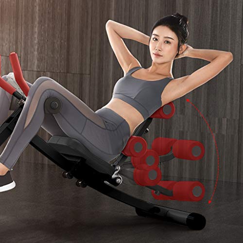 Kusou Adjustable Benches 2-in-1 Abdominal Crunch Machine Sit Up Bench Core Trainer Fitness Home Workout Gym Strength Training Equipment