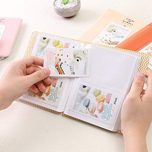 Image of ZENKO 64 Pockets Photo Album for Fujifilm Instant Mini 13 /12 /11 /9 /8 /SE /41 /99 /Evo /Liplay Instant Camera /Mini Link Printer, Polaroid Snap Touch PIC-300 Z2300 Mint Zip Instant Camera Printer- Sky Blue