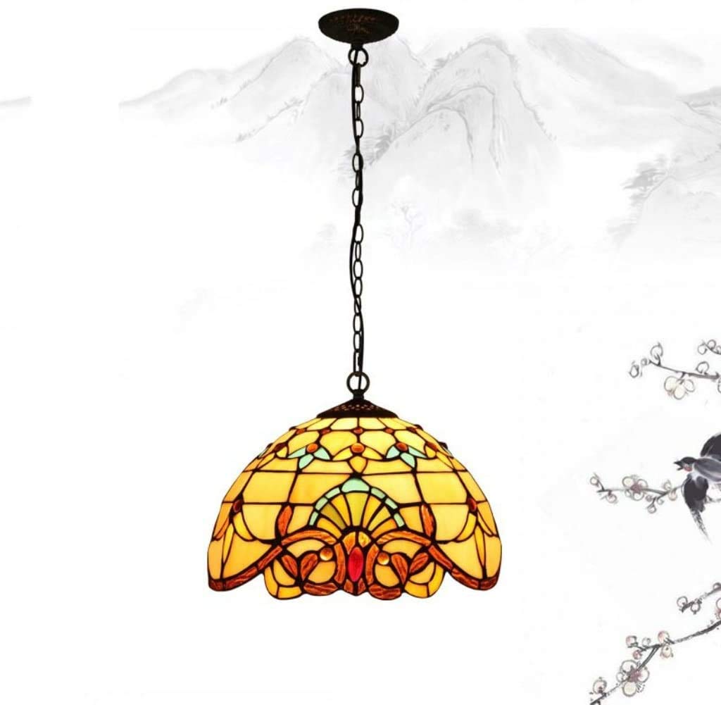 DALUXETiffany 12-Inch Hot Meal Factory Direct European Baroque Chandelier Bedroom Chandelier Warm Retro Cafe