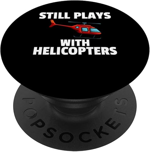 Piloto de helicóptero Aviador Piloto de Aerolínea PopSockets intercambiables PopGrip