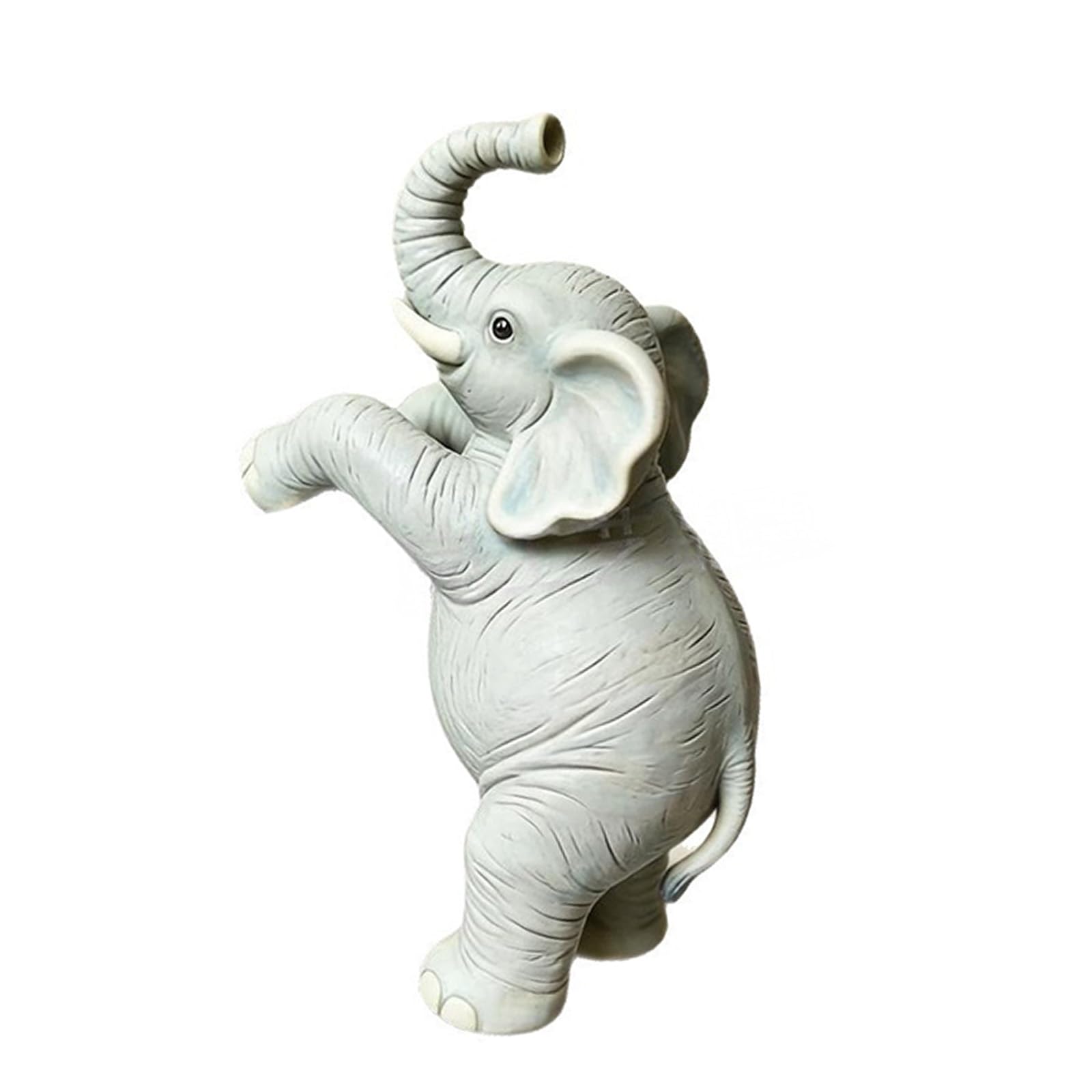 Hsioluted Elephant Shape Resins Flower Pots Holder Lovely Elephant Hanging Planter for Garden Balcony Outdoor Decoration Decorative Statue